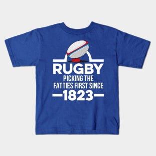 Funny Rugby Joke Rugby 1823 Kids T-Shirt